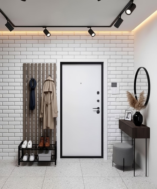 Стальная дверь белого цвета Стальная дверь белого цвета